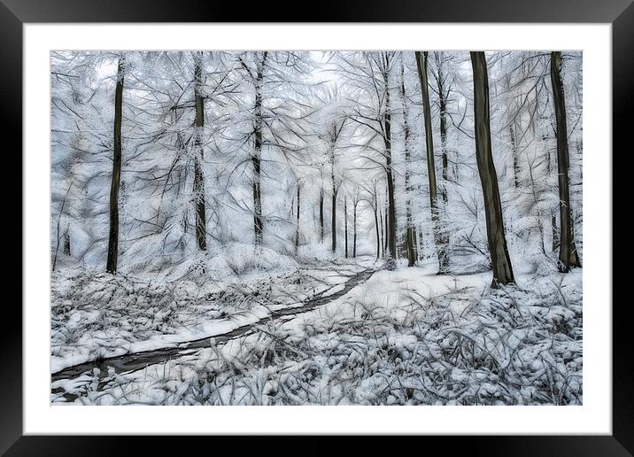  Winter Wonderland - Digital Art Framed Mounted Print by Ceri Jones