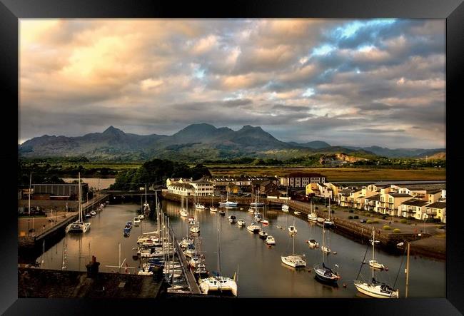 Porthmadog Harbour Framed Print by Ceri Jones