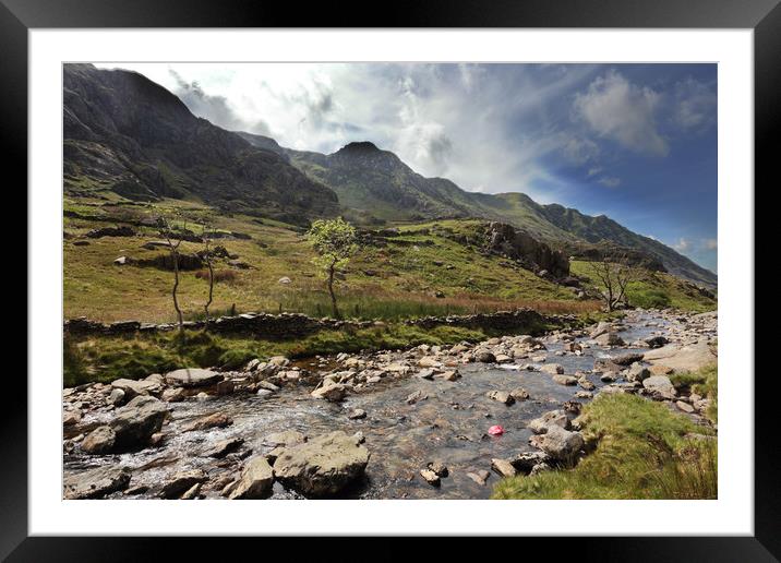 Llanberis Pass Framed Mounted Print by Ceri Jones