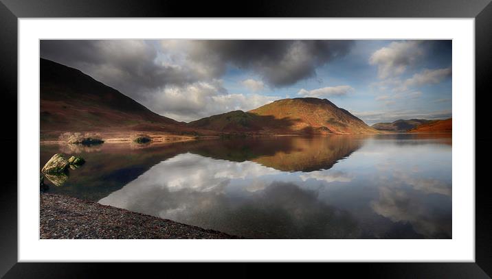 Crummock Waters Framed Mounted Print by Ceri Jones