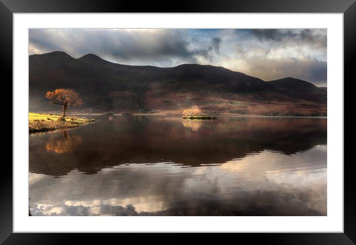 Crummock Waters Lakeside Framed Mounted Print by Ceri Jones