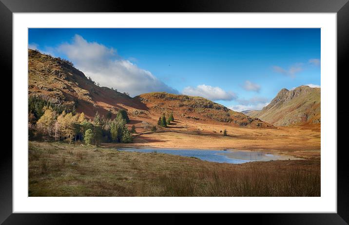 Blea Tarn Framed Mounted Print by Ceri Jones