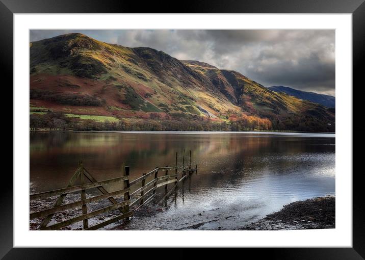 Butteremere Reflections Framed Mounted Print by Ceri Jones