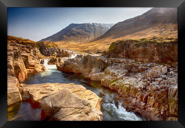 River Etive Framed Print by Ceri Jones