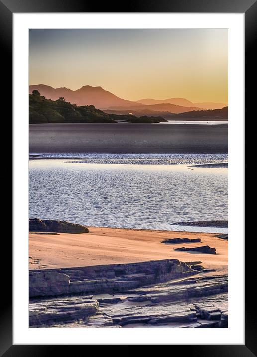 Sunrise over Black Rock Sands Framed Mounted Print by Ceri Jones