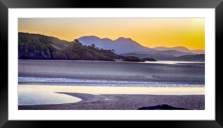 Sunrise over Black Rock Sands Framed Mounted Print by Ceri Jones