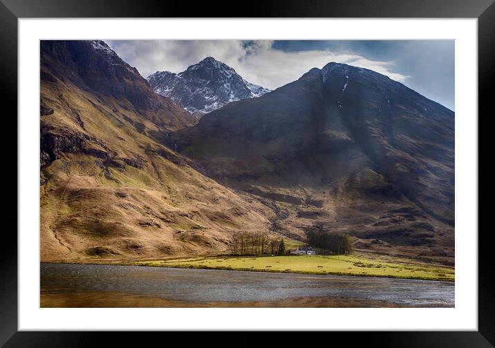 Achnambeithach Cottage Framed Mounted Print by Ceri Jones