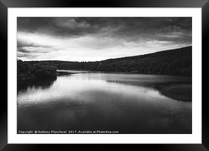 Dark Water Framed Mounted Print by Anthony Plancherel