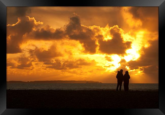 Pembrokeshire Sunset Framed Print by Katie Mitchell