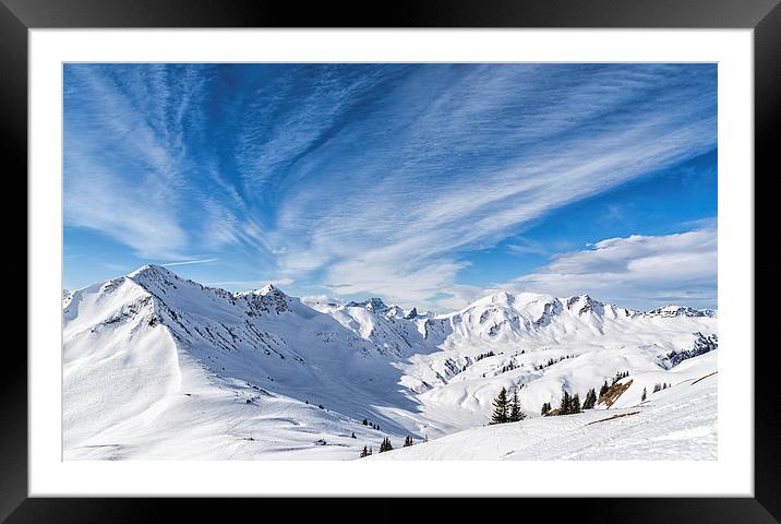  Spectacular skies over the Alps Framed Mounted Print by Katie Mitchell