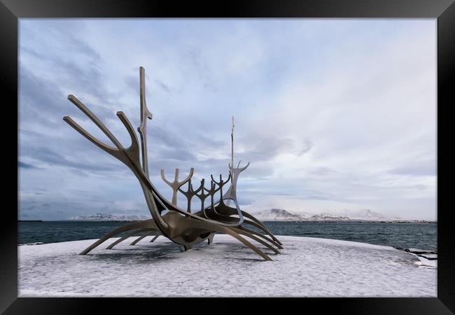 The Sun Voyager Framed Print by Katie Mitchell