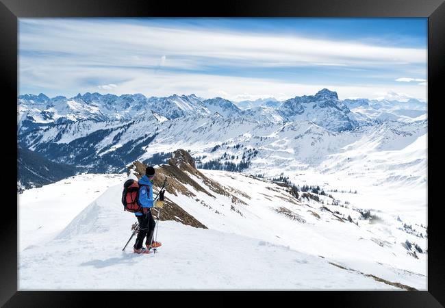 The Alps Framed Print by Katie Mitchell