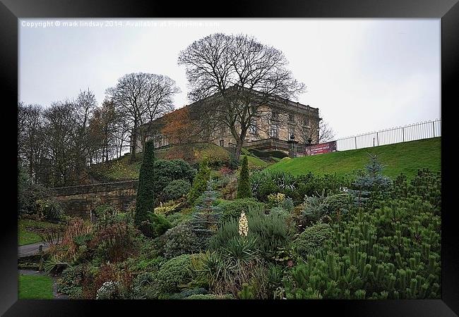  nottingham castle grounds Framed Print by mark lindsay