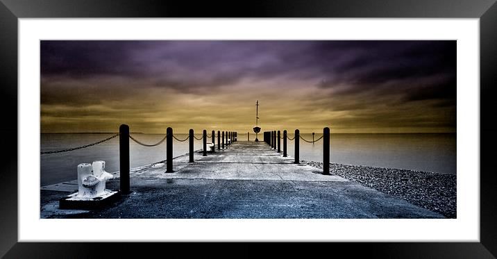 Whitstable Harbour Jetty Framed Mounted Print by Steve Lane