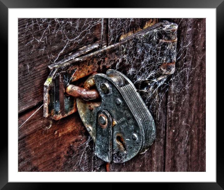 LOCKED AWAY Framed Mounted Print by len milner