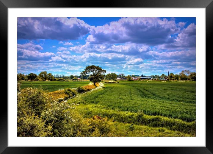 A COUNTRY SCENE Framed Mounted Print by len milner