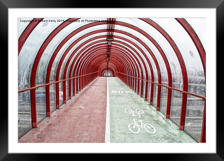Glasgow SECC Tunnel Walkway, Scotland Framed Mounted Print by Robert Kelly