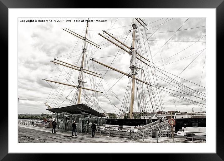 Glenlee Tall Ship, Glasgow, Scotland Framed Mounted Print by Robert Kelly