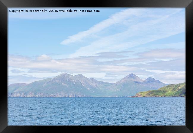 Askival, The highest mountain on the island of Rùm Framed Print by Robert Kelly