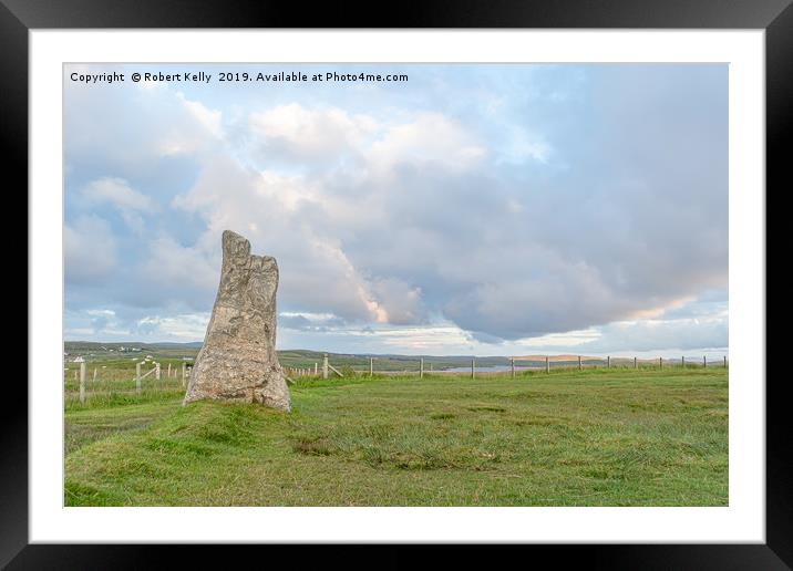 Callanish Stones on the Isle of Lewis Framed Mounted Print by Robert Kelly