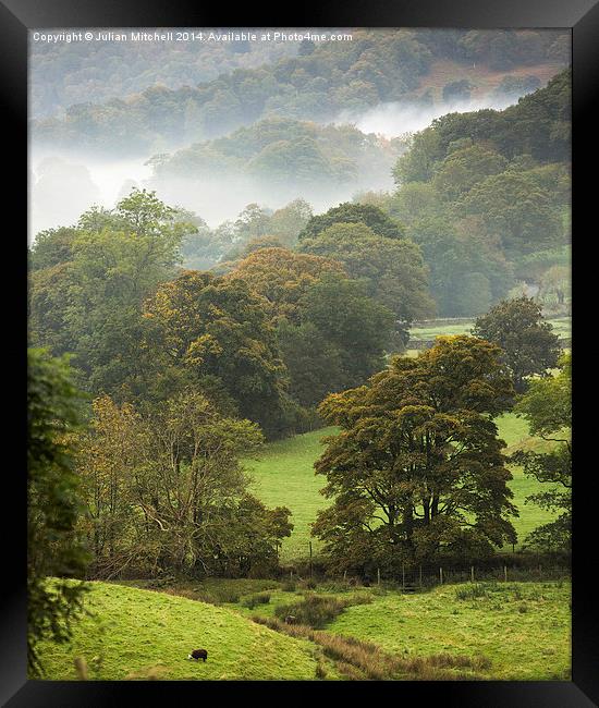 Mist on the Fells Framed Print by Julian Mitchell