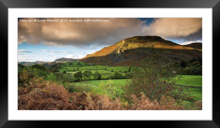 Across the Fells Framed Mounted Print by Julian Mitchell