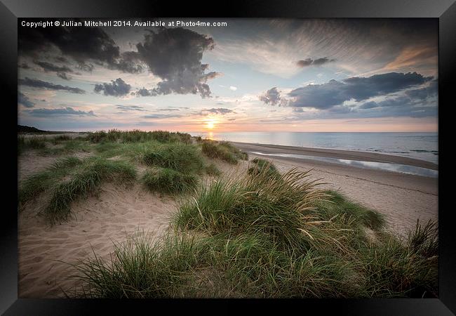 Dunes Framed Print by Julian Mitchell