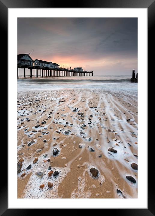 Southwold Dawn Framed Mounted Print by Julian Mitchell