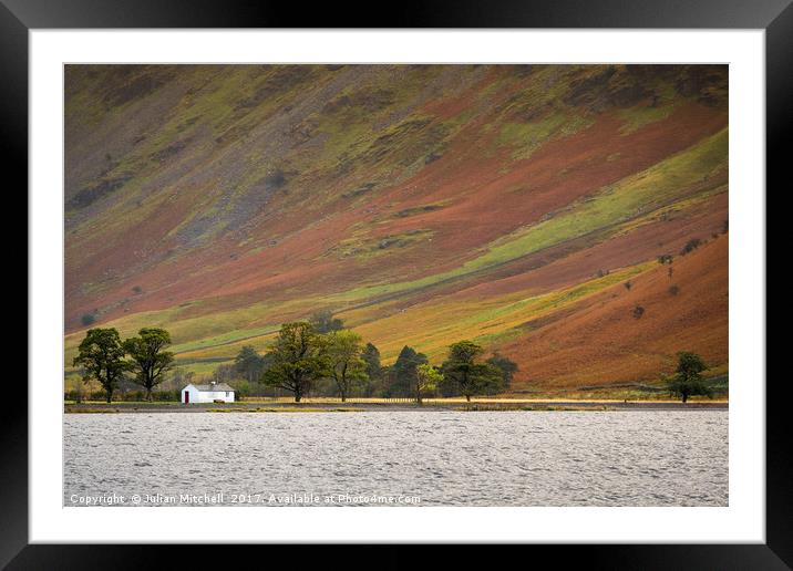 Buttermere Framed Mounted Print by Julian Mitchell