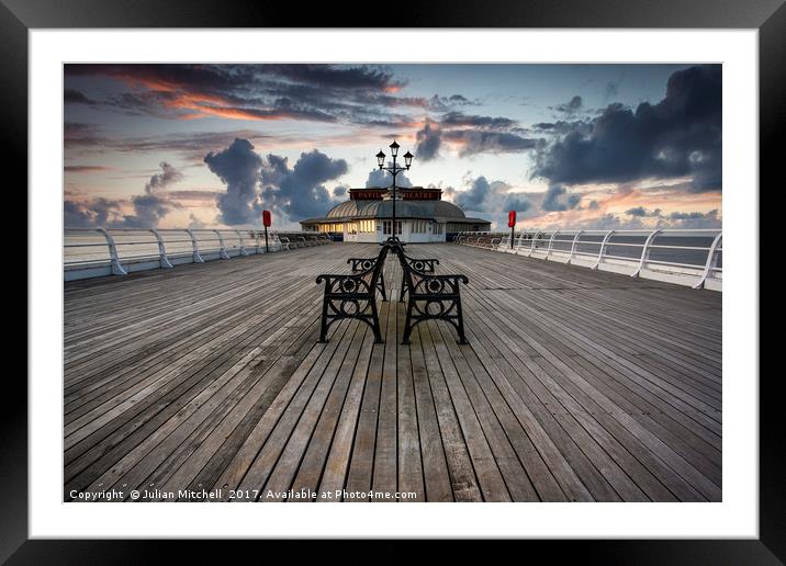 Cromer Pier Framed Mounted Print by Julian Mitchell
