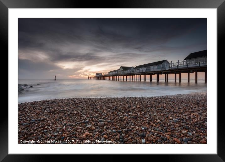 Southwold Pier Framed Mounted Print by Julian Mitchell