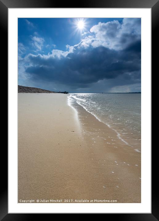 Sunshine and Sand Framed Mounted Print by Julian Mitchell