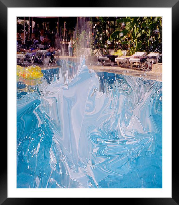 Splash5 Framed Mounted Print by Matthew Lacey