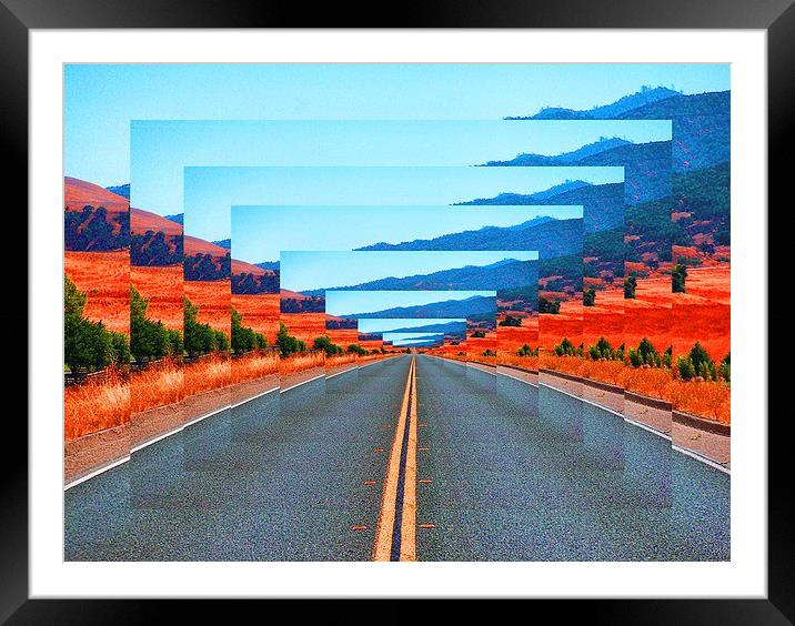 INFINITY ROAD Framed Mounted Print by Matthew Lacey