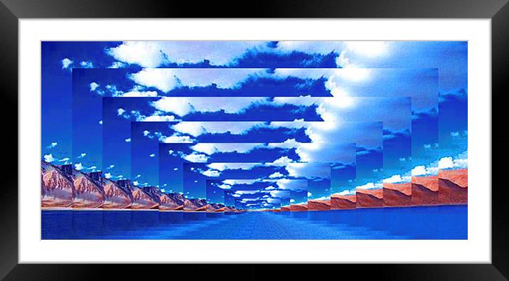 INFINITY LANDSCAPE Framed Mounted Print by Matthew Lacey