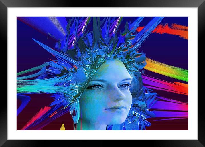  Space Crystal  Framed Mounted Print by Matthew Lacey