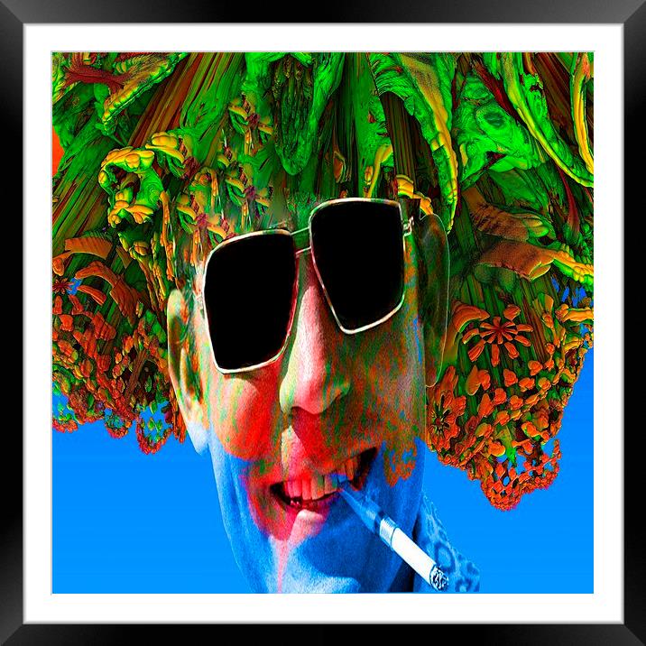  Hunter S Thompson-Gonzo Man Framed Mounted Print by Matthew Lacey