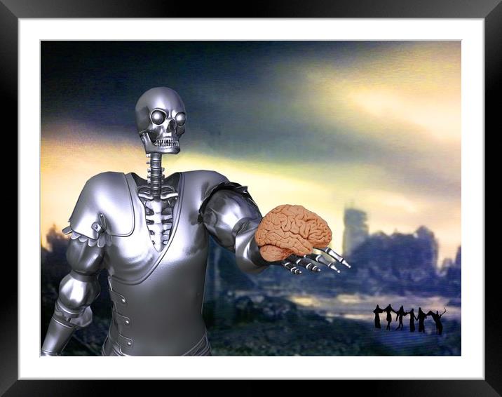 Hamlet Science-Fiction Framed Mounted Print by Matthew Lacey