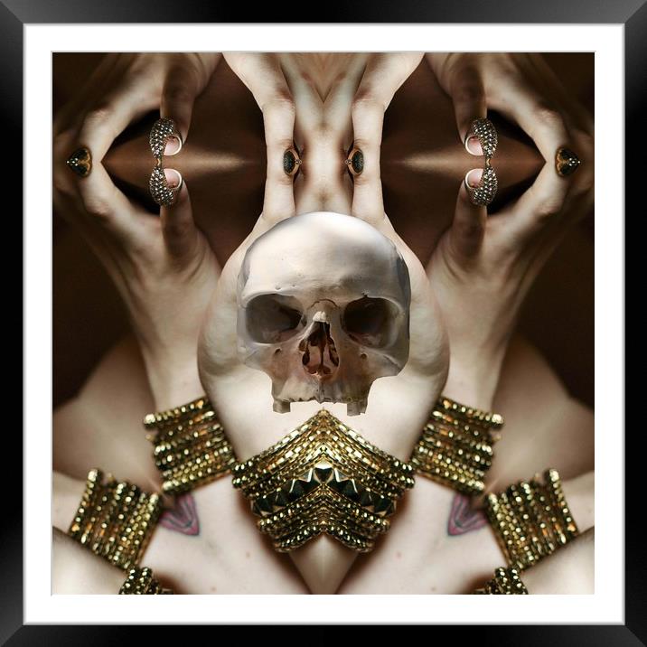 Skull Magic Framed Mounted Print by Matthew Lacey