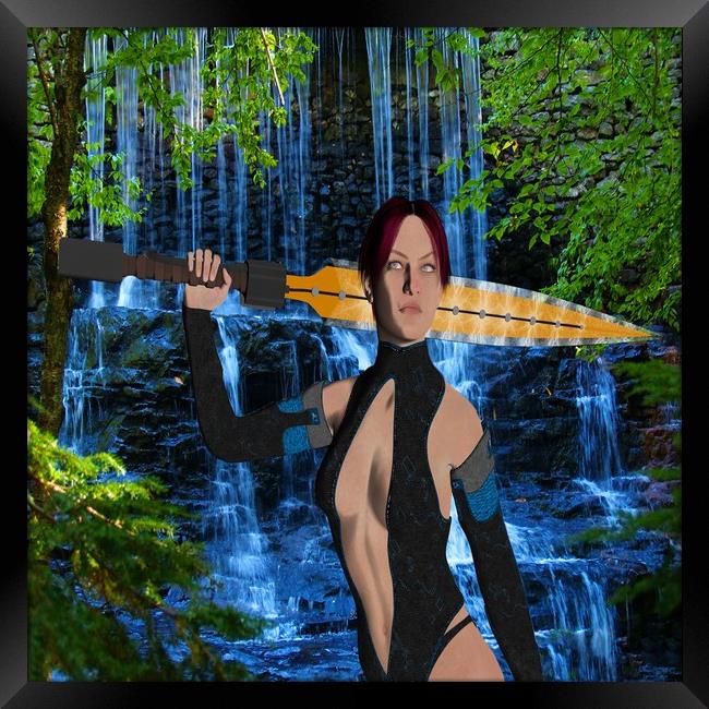 Amazonian Warrior Framed Print by Matthew Lacey