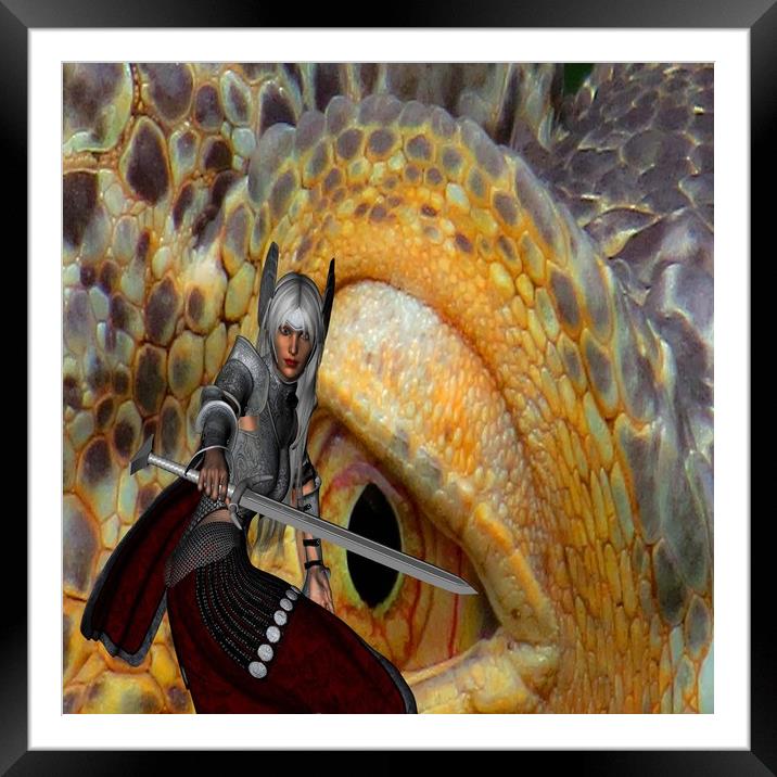 Dragon Slayer 2 Framed Mounted Print by Matthew Lacey