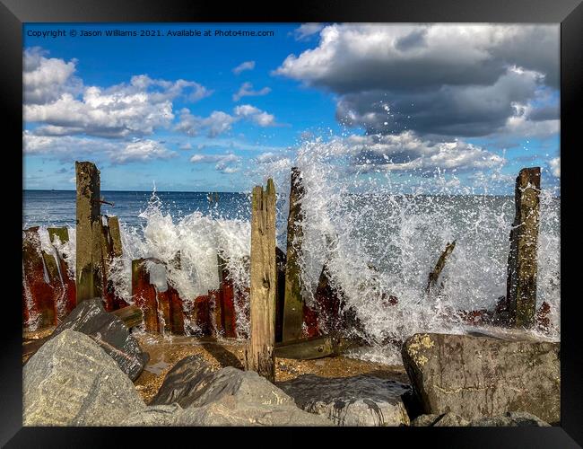 Sea Splash Framed Print by Jason Williams