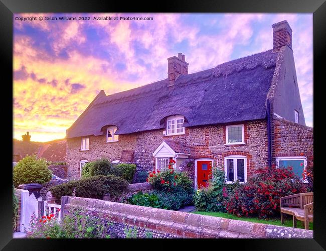 Sunset Cottage  Framed Print by Jason Williams