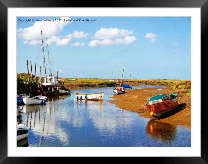 Blakeney Quay Framed Mounted Print by Jason Williams