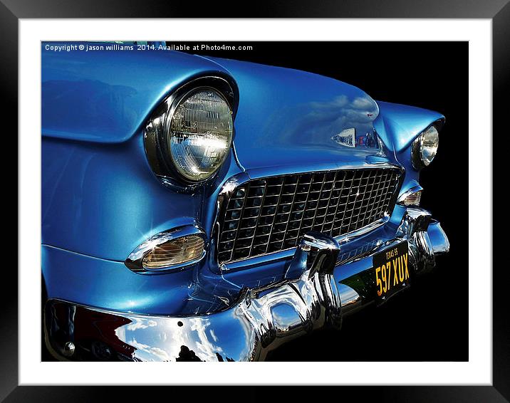 1955 Chevy American Icon Framed Mounted Print by Jason Williams