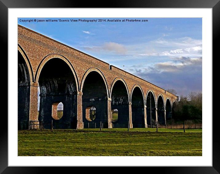 Stanway Viaduct Toddington Framed Mounted Print by Jason Williams