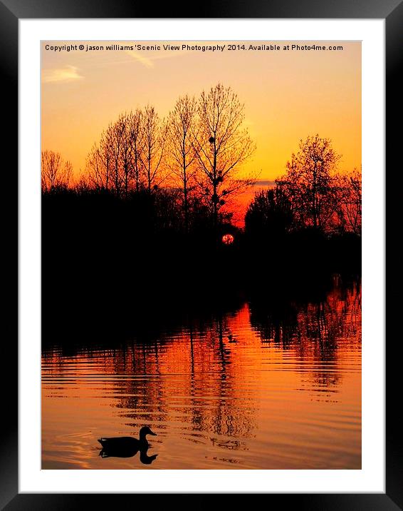 Fading Light. Framed Mounted Print by Jason Williams
