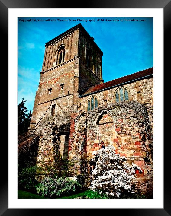 Little Malvern Priory Framed Mounted Print by Jason Williams