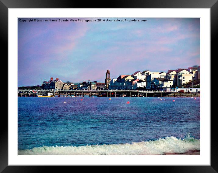  Beautiful Swanage. Framed Mounted Print by Jason Williams