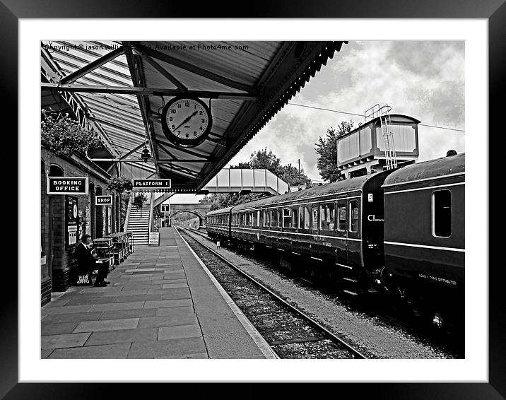 Toddington Railway Station (B&W)  Framed Mounted Print by Jason Williams